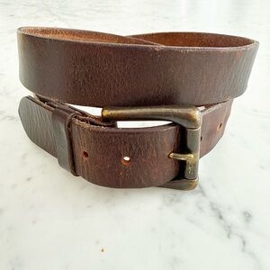 Old Navy Belt Brown Leather Belt Mens XL